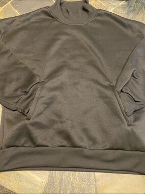 Men's Black Turtleneck Pullover Sweater
